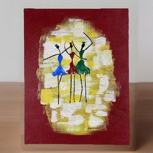 Original Acrylic on Canvas Board “Soul Sisters” Camlica 2 of 3, BFF, girlfriends